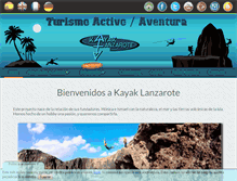 Tablet Screenshot of kayaklanzarote.com
